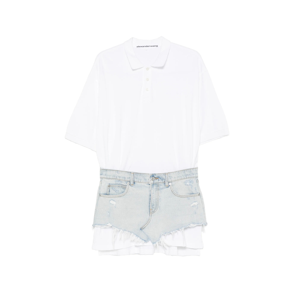 [ALEXANDER WANG] Short sleeve dress FW26 4DC3266121  494C