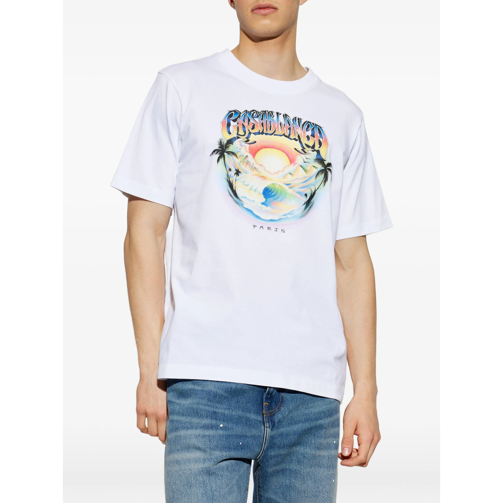 [Casablanca] T-shirts Short Sleeve FW26 PF26-JTS-001 07 CAAIR