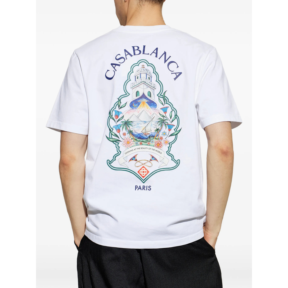 [Casablanca] T-shirts Short Sleeve FW26 PF26-JTS-001 01 HOTWH