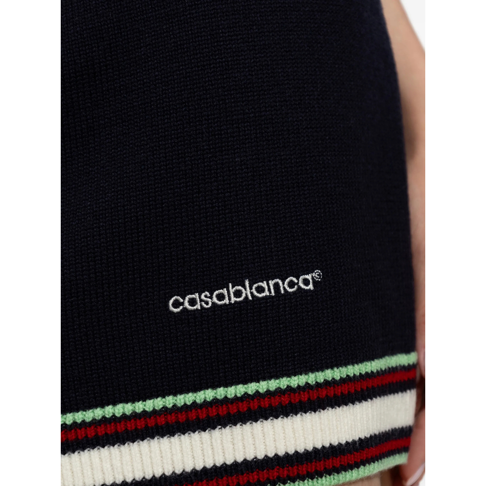 [Casablanca] Mini skirt FW26 PF26-KW-1029 01 NAVY