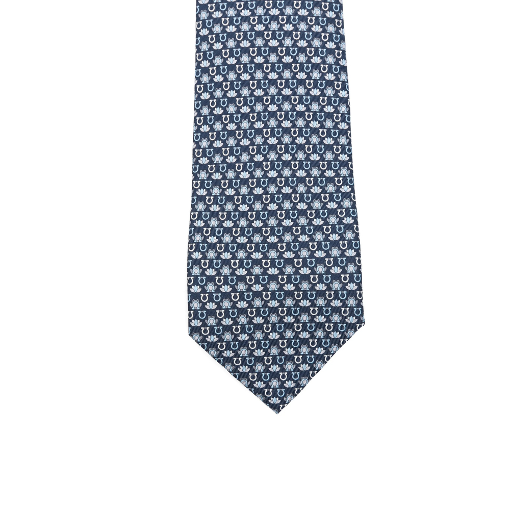 [Ferragamo] Tie FW26 351459 0794941 NAVY