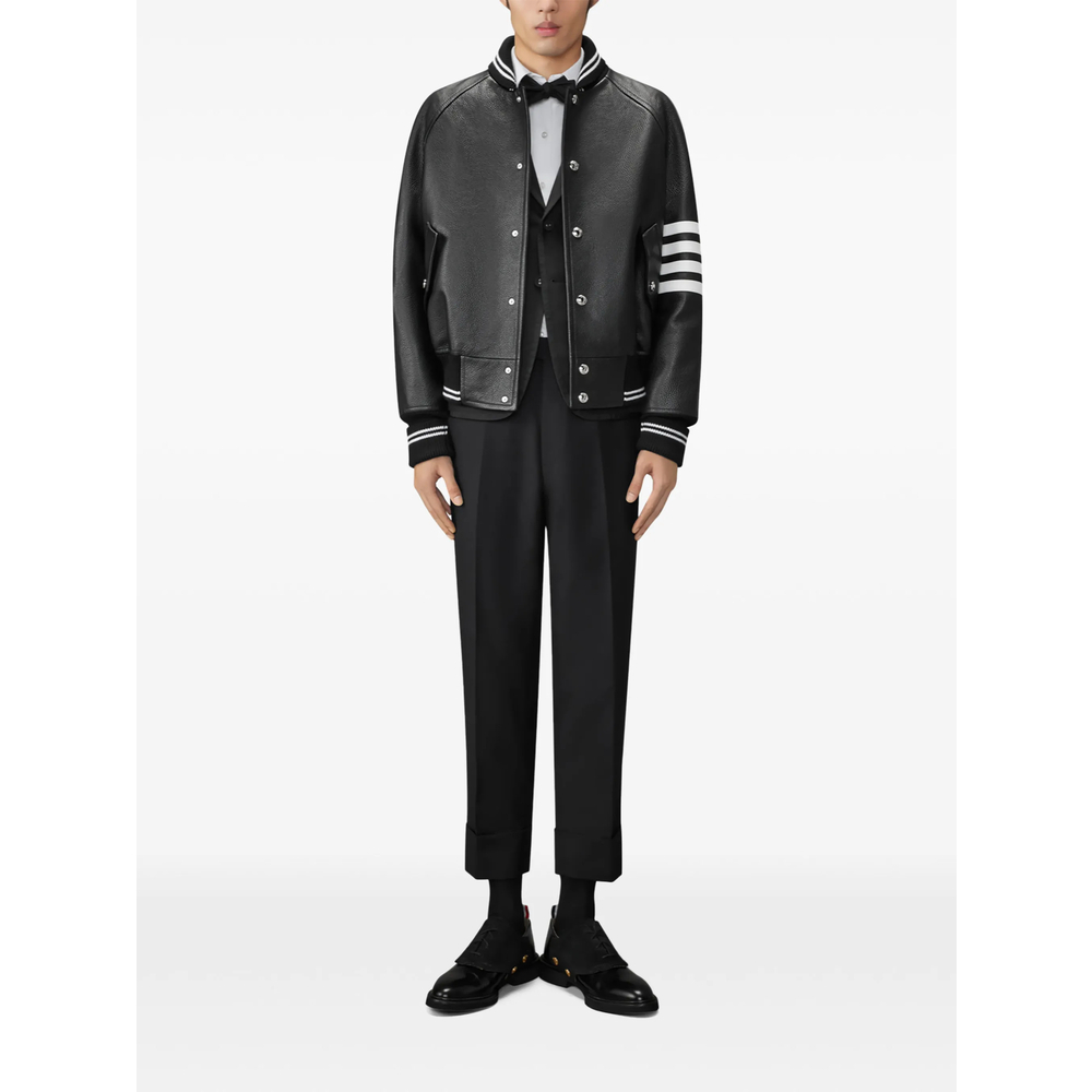 [Thom Browne] Leather Jacket FW26 MJO262Y L0149 001