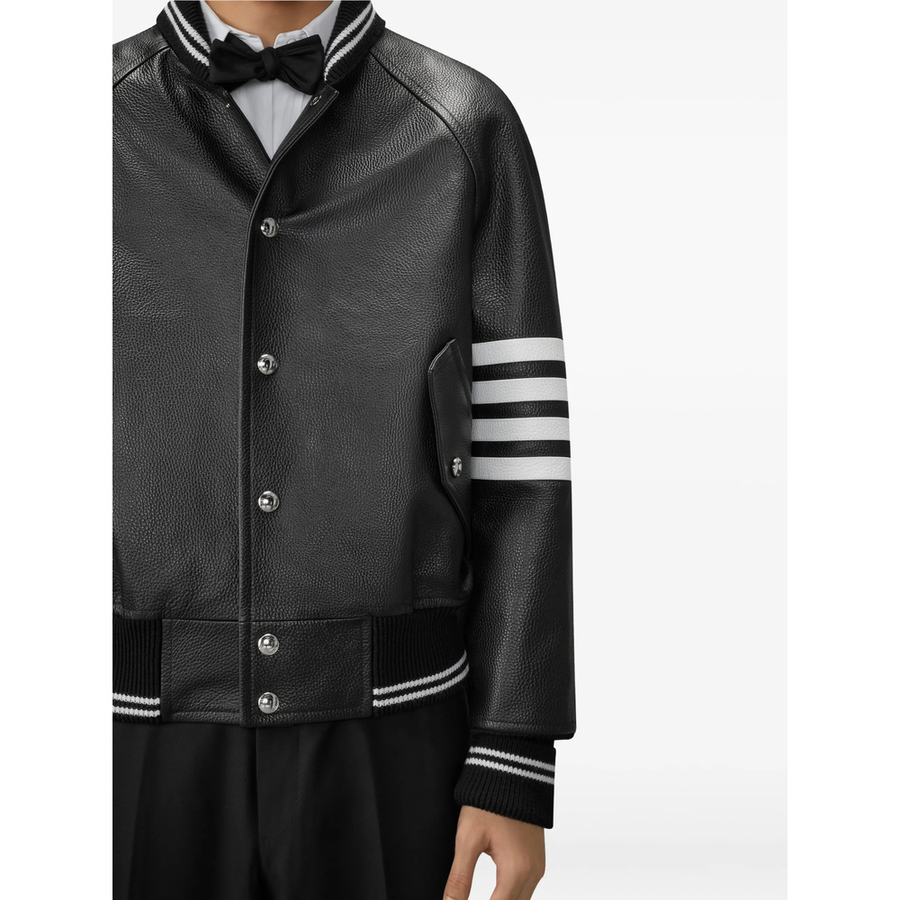 [Thom Browne] Leather Jacket FW26 MJO262Y L0149 001