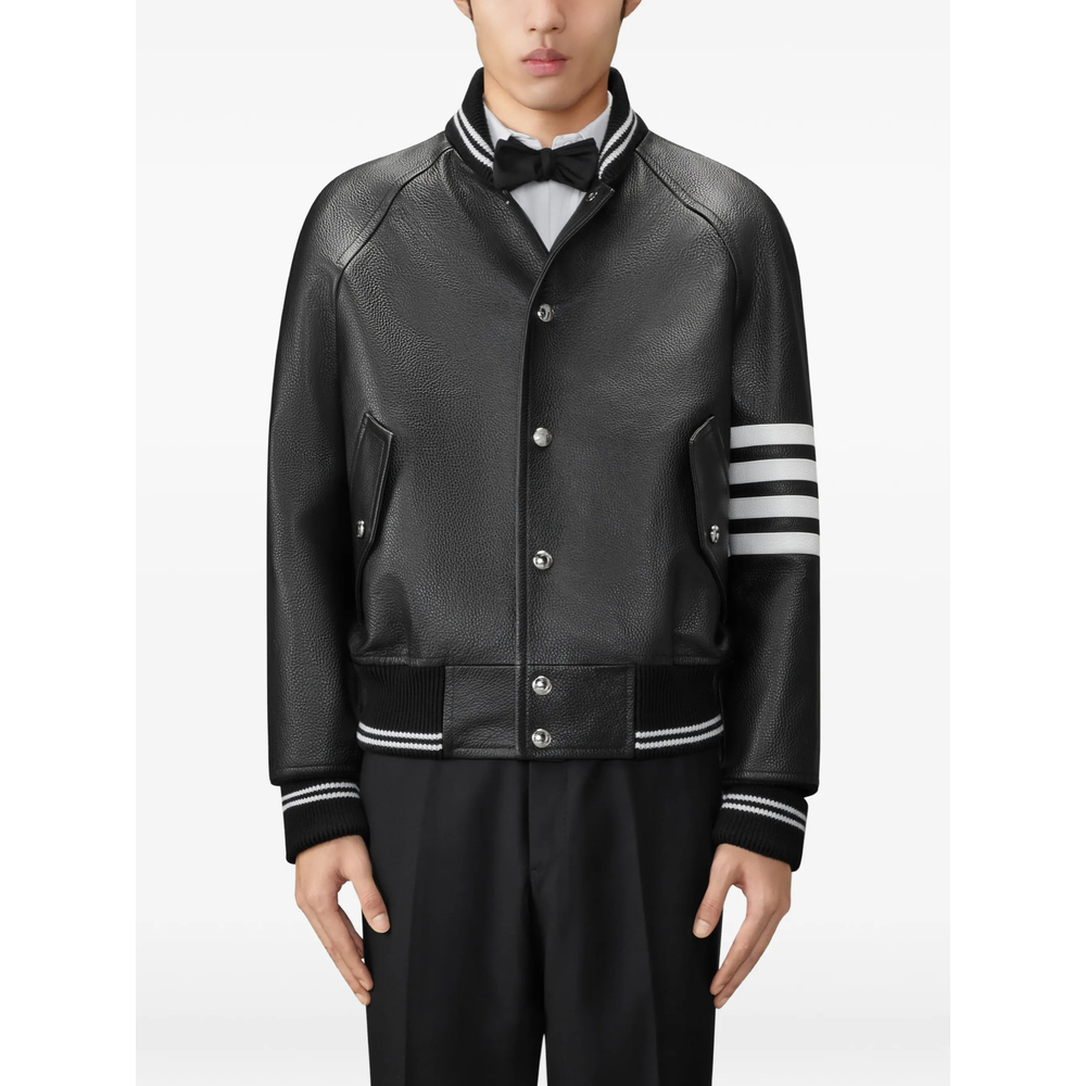 [Thom Browne] Leather Jacket FW26 MJO262Y L0149 001