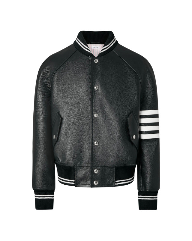 [Thom Browne] Leather Jacket FW26 MJO262Y L0149 001