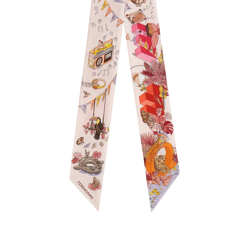 [Ferragamo] Scarf FW26 321281 0795109 ROSA