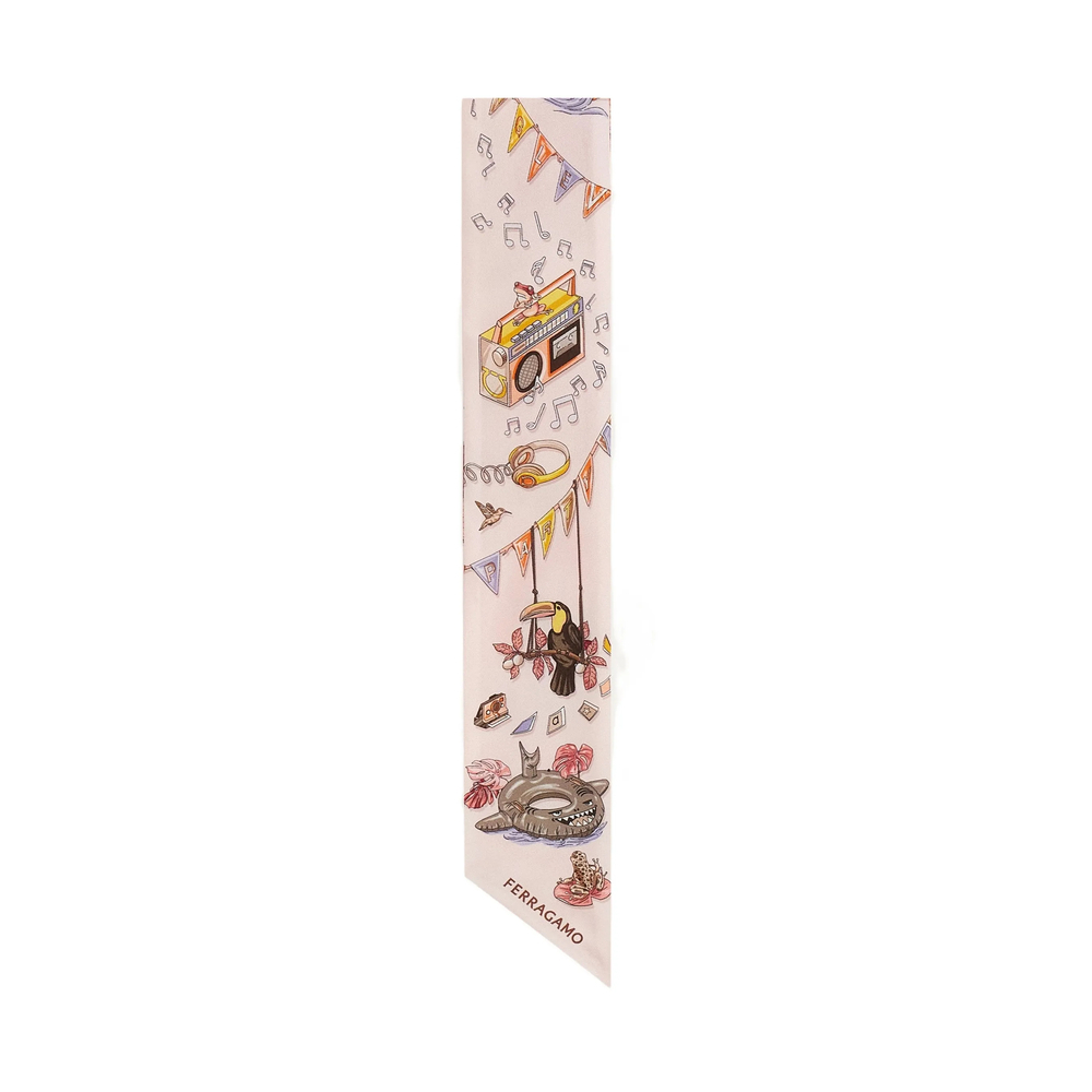 [Ferragamo] Scarf FW26 321281 0795109 ROSA