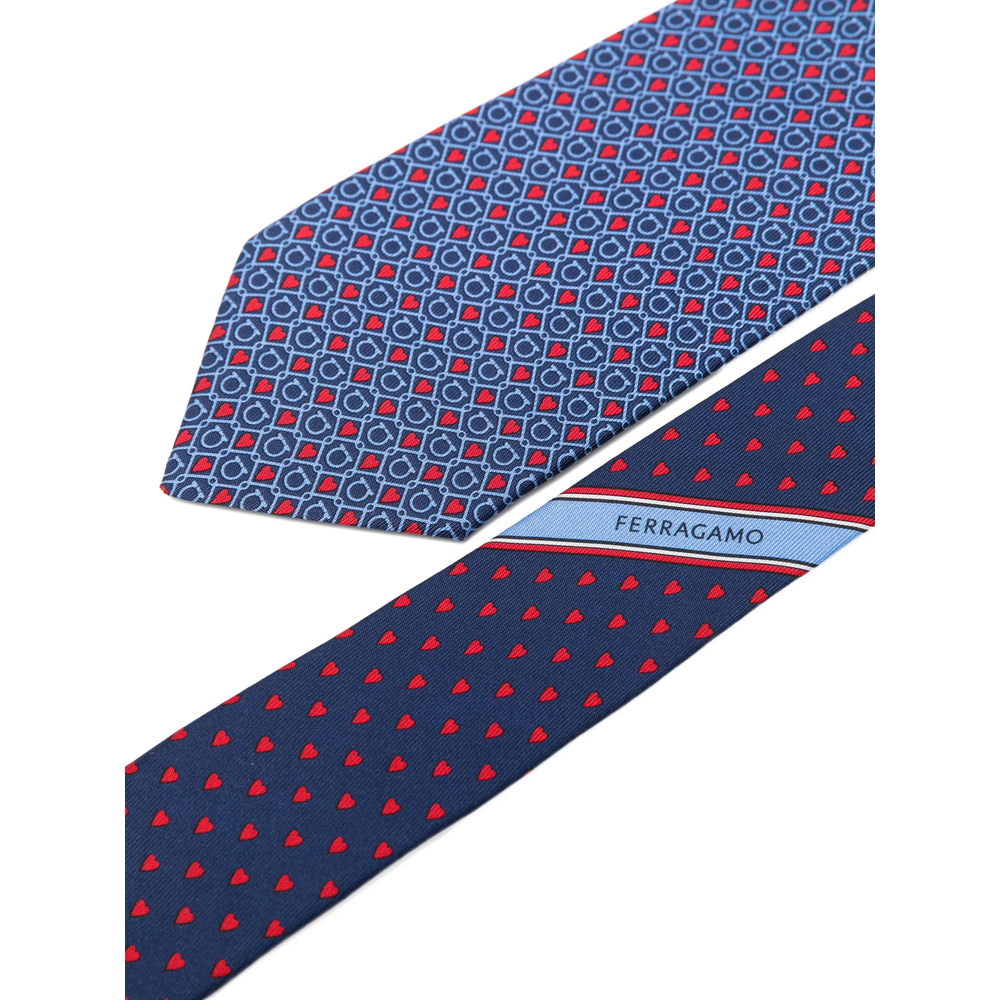 [Ferragamo] Tie FW26 351457 0794745 NAVRO