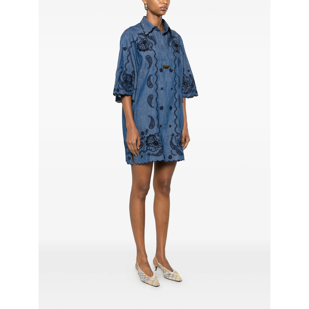[Zimmermann] Short sleeve dress FW26 8359DSS261  BLUE