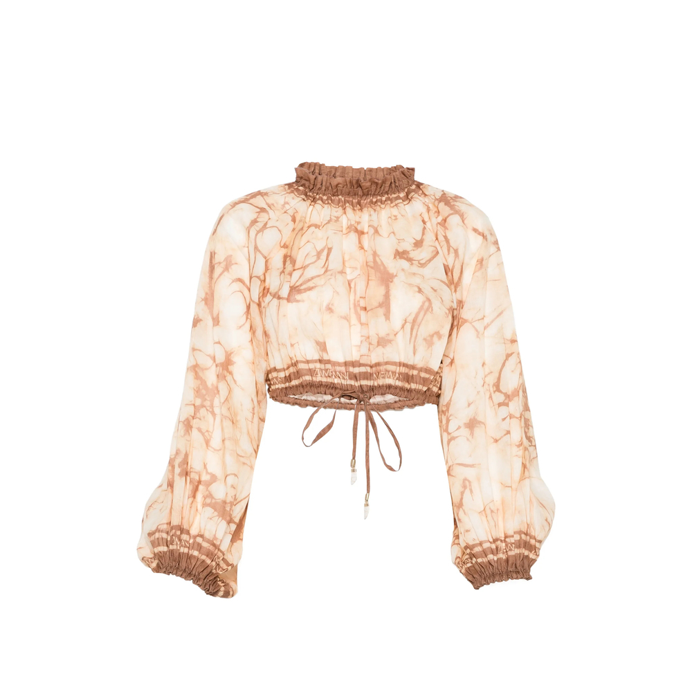 [Zimmermann] Blouse FW26 8280TSS262  CHOCO