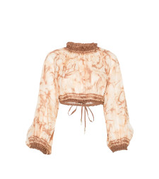 [Zimmermann] Blouse FW26 8280TSS262  CHOCO