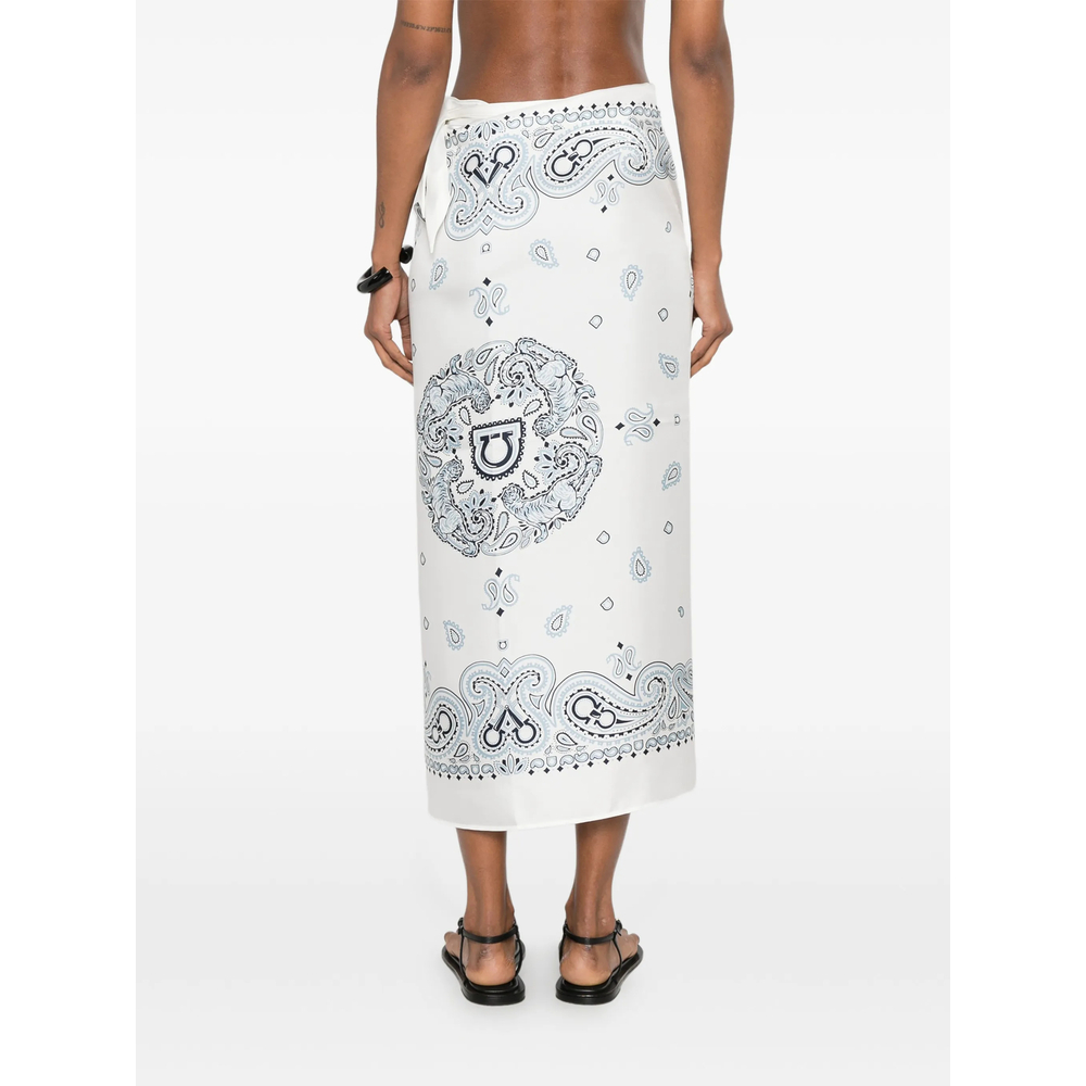 [Ferragamo] Long skirt FW26 321314 0796654 BIAZZ