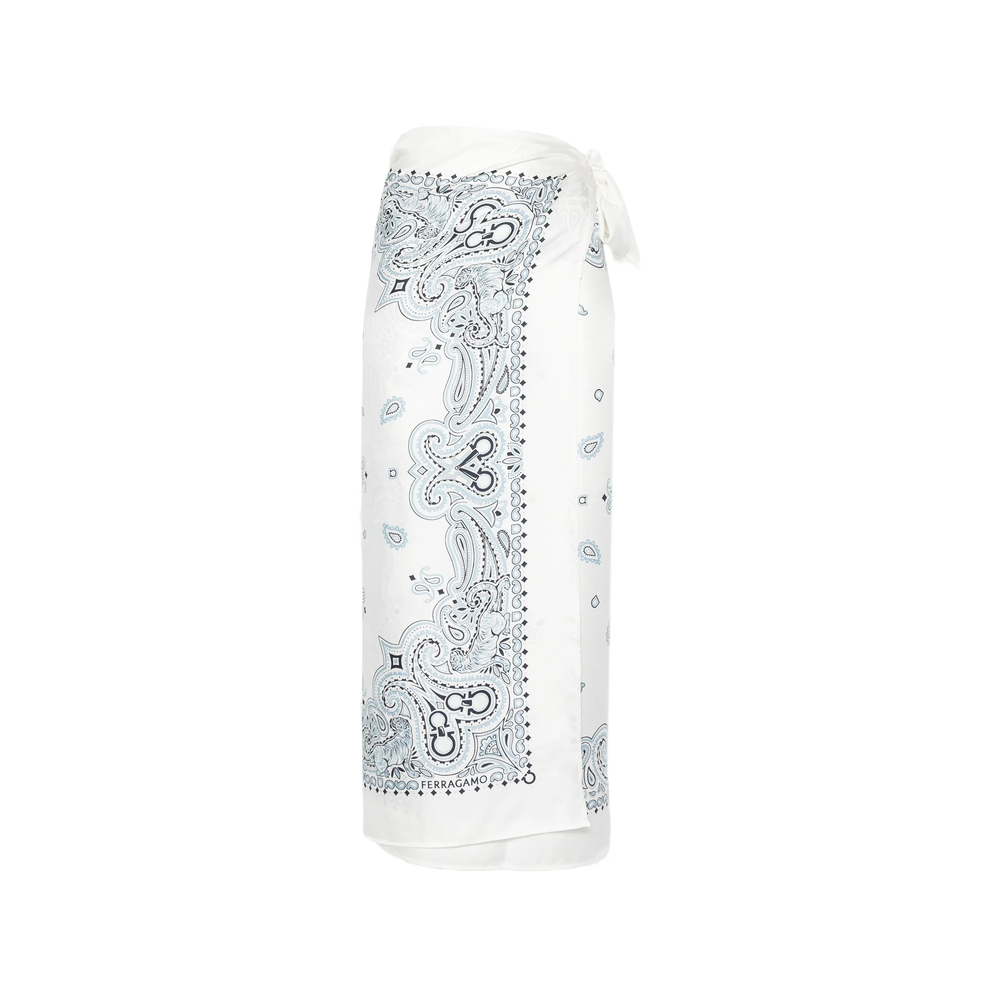 [Ferragamo] Long skirt FW26 321314 0796654 BIAZZ