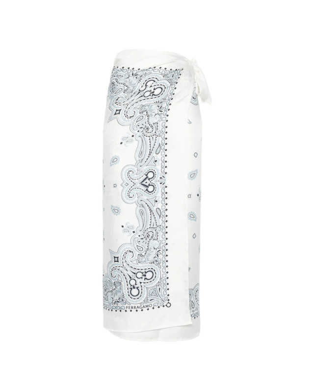[Ferragamo] Long skirt FW26 321314 0796654 BIAZZ