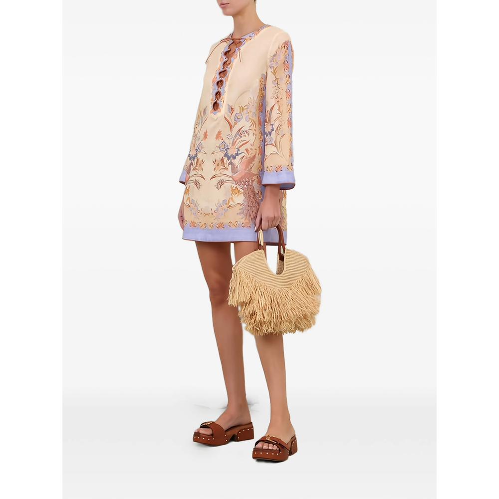 [Zimmermann] Long sleeve dress FW26 8076DSS262  BISCU
