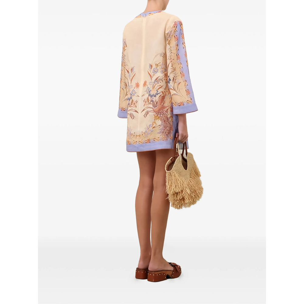 [Zimmermann] Long sleeve dress FW26 8076DSS262  BISCU