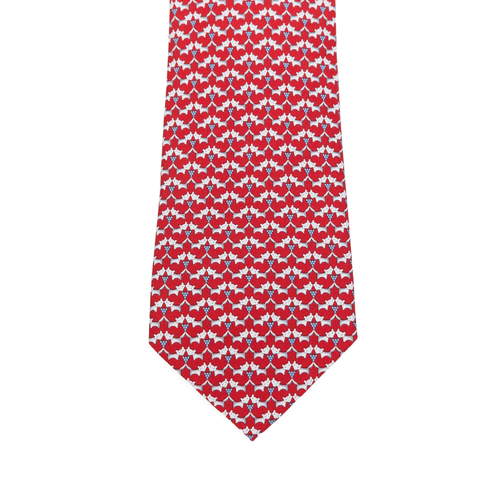 [Ferragamo] Tie FW26 351389 0789830 ROSSO