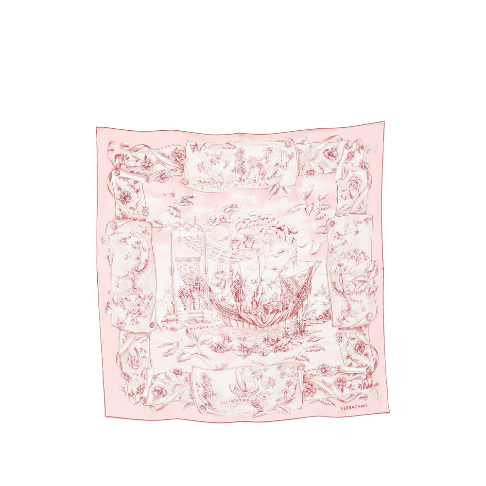 [Ferragamo] Scarf FW26 310244 0795589 ROSA