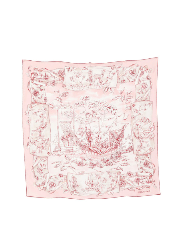 [Ferragamo] Scarf FW26 310244 0795589 ROSA