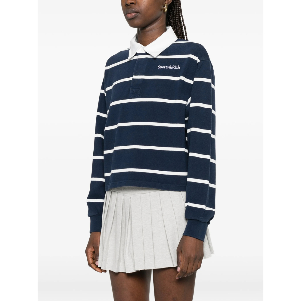 [SPORTY & RICH] T-shirts Long Sleeve FW26 TO00876300BL  DNAWH