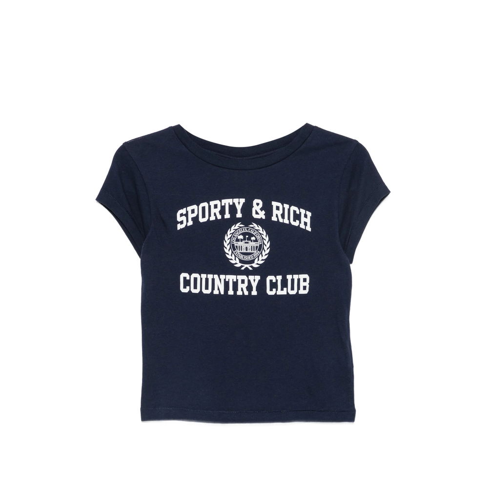 [SPORTY & RICH] T-shirts Short Sleeve FW26 TO11176218BL  DNAVY