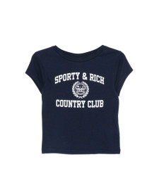 [SPORTY & RICH] T-shirts Short Sleeve FW26 TO11176218BL  DNAVY