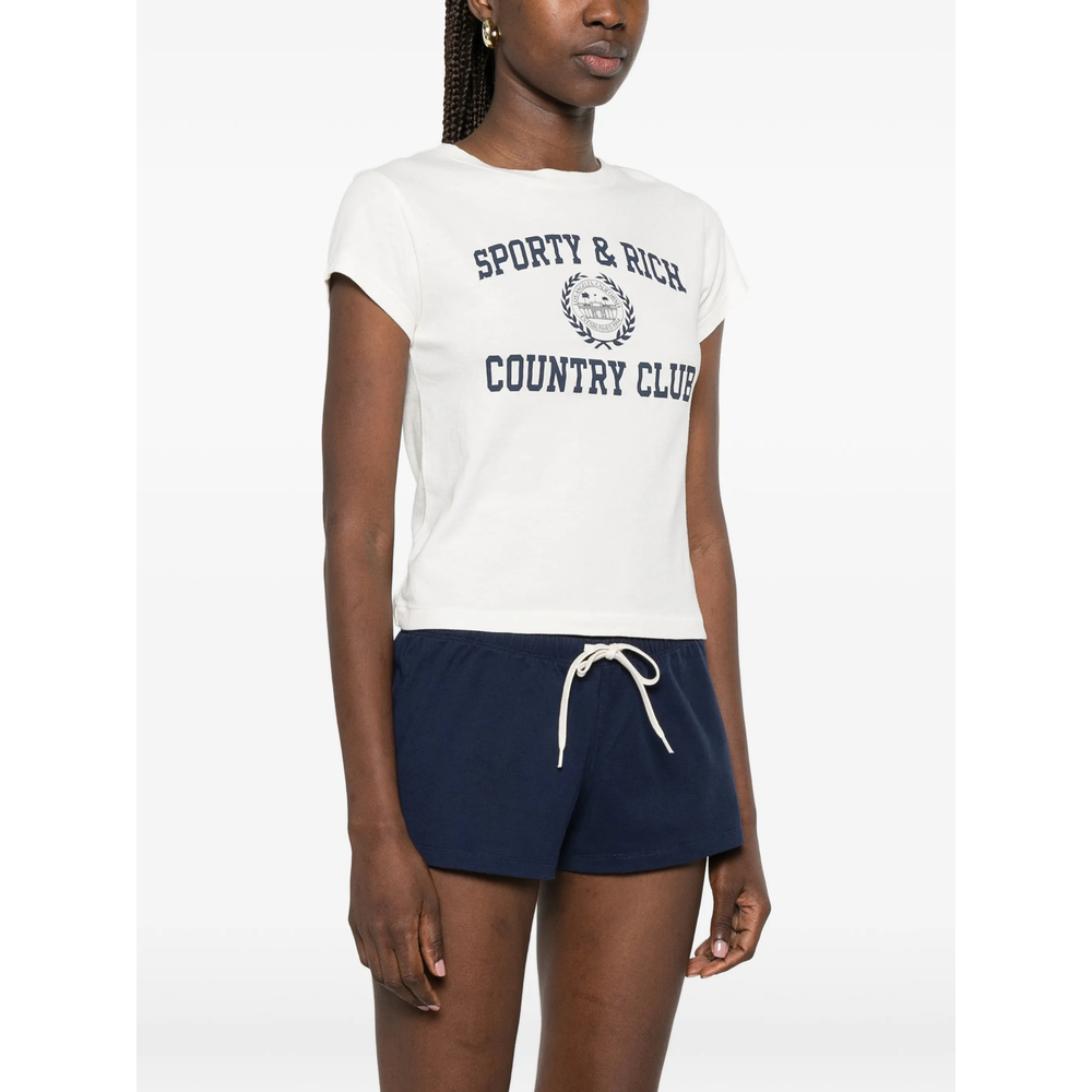 [SPORTY & RICH] T-shirts Short Sleeve FW26 TO11176218WH  ECRU