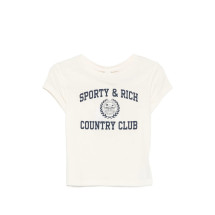 [SPORTY & RICH] T-shirts Short Sleeve FW26 TO11176218WH  ECRU