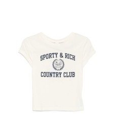 [SPORTY & RICH] T-shirts Short Sleeve FW26 TO11176218WH  ECRU