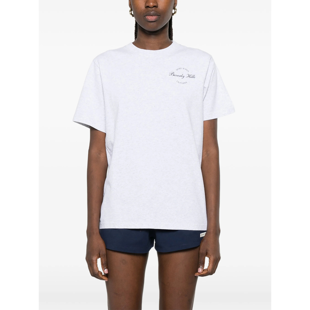 [SPORTY & RICH] T-shirts Short Sleeve FW26 TO11976257GY  HGREY