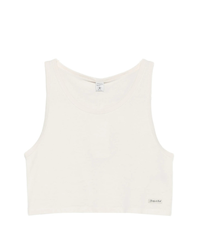 [SPORTY & RICH] Tank top FW26 TO12176326WH  ECRU
