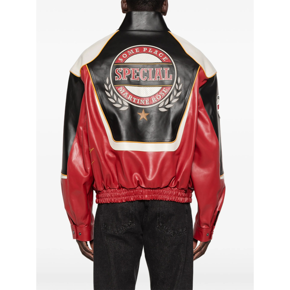 [Martine Rose] Leather Jacket SS26 571LP28068  BLK