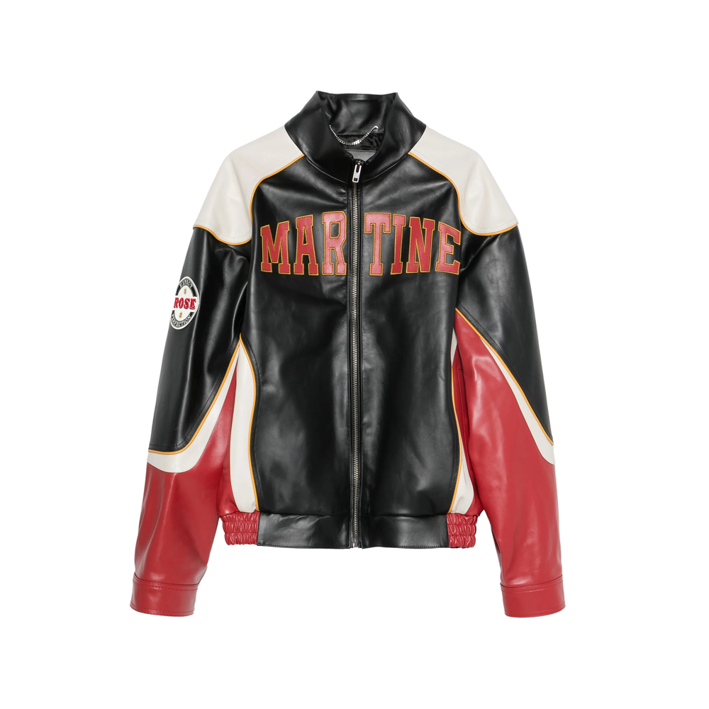 [Martine Rose] Leather Jacket SS26 571LP28068  BLK