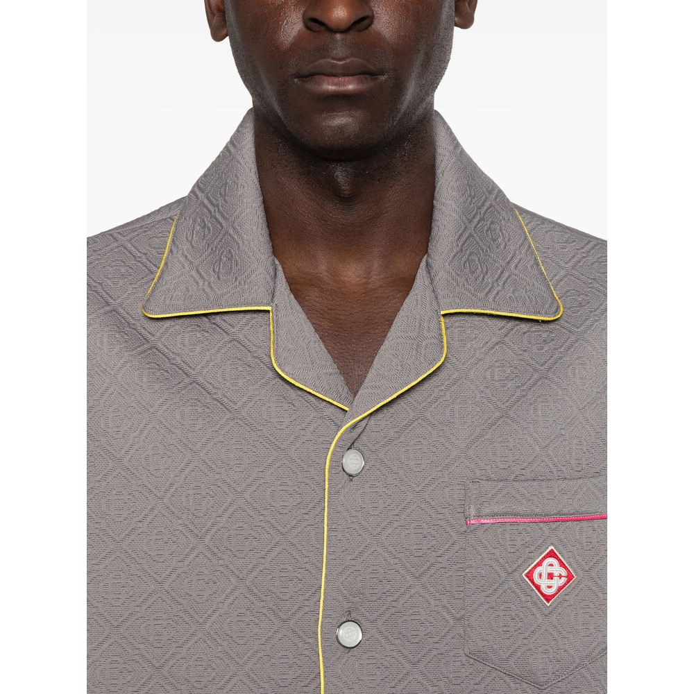 [Casablanca] Shirts Short Sleeve SS26 SP26-SH-238 01 GREY