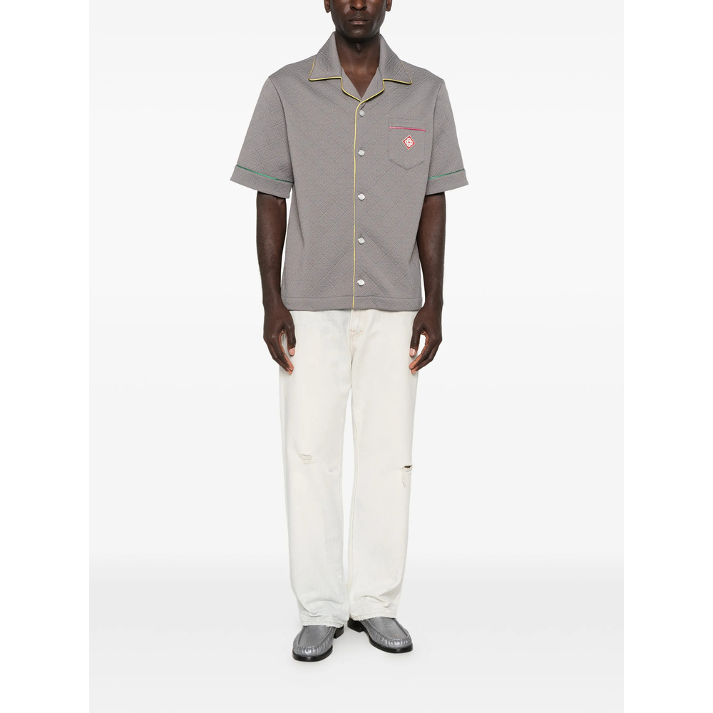 [Casablanca] Shirts Short Sleeve SS26 SP26-SH-238 01 GREY