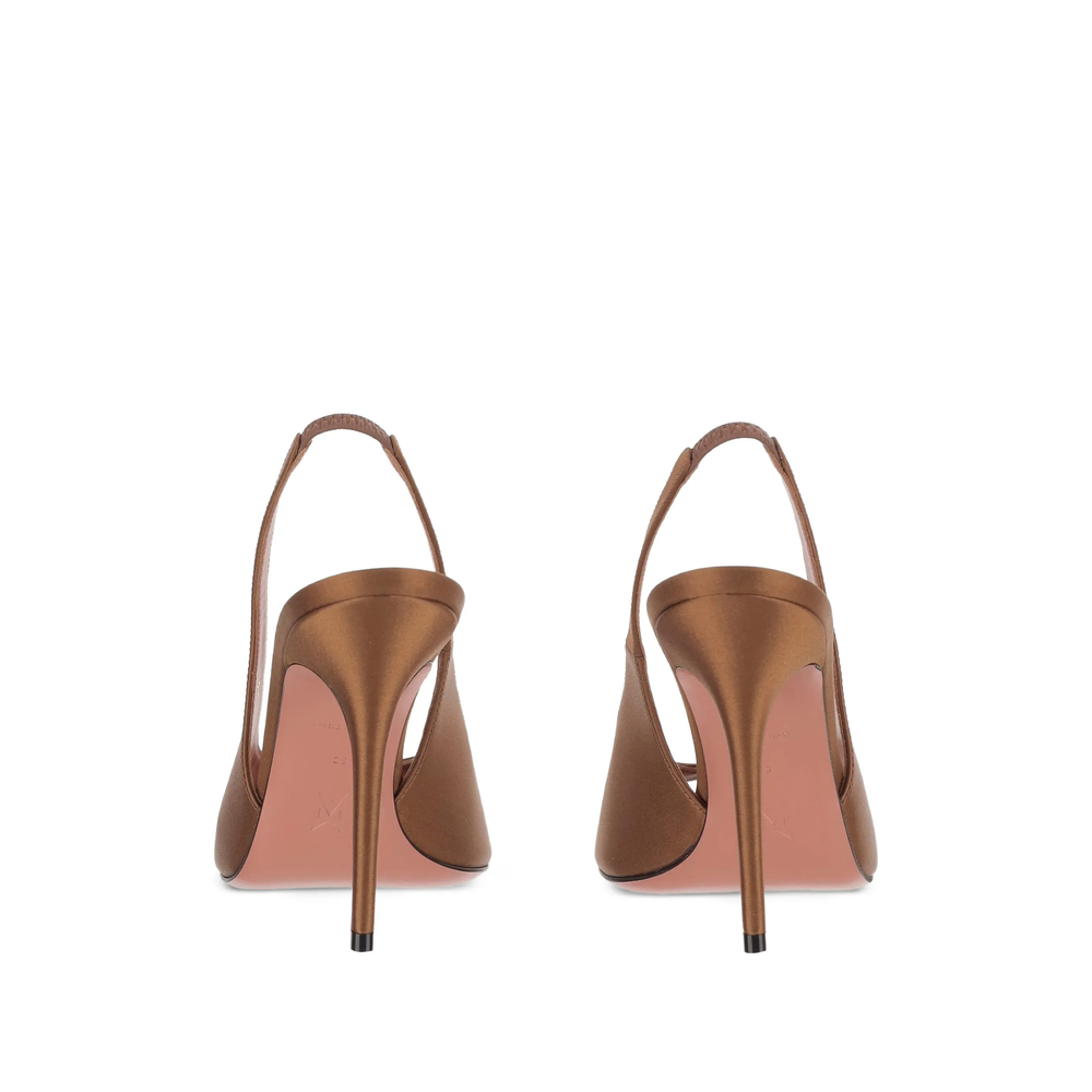 [Amina Muaddi] Sandals SS26 KRISTINA SLING 105 MOCHA