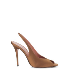 [Amina Muaddi] Sandals SS26 KRISTINA SLING 105 MOCHA
