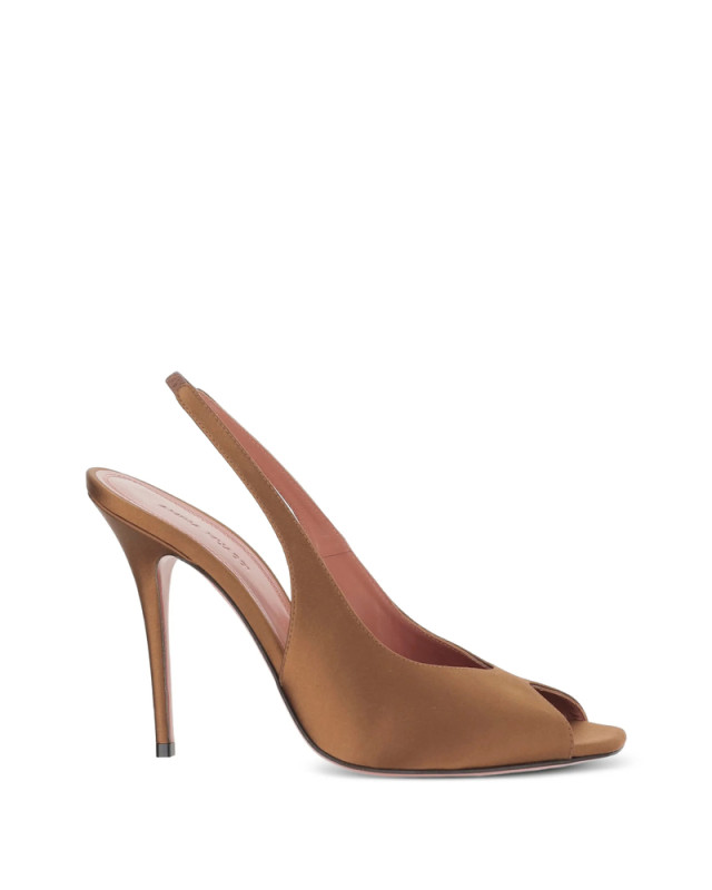 [Amina Muaddi] Sandals SS26 KRISTINA SLING 105 MOCHA