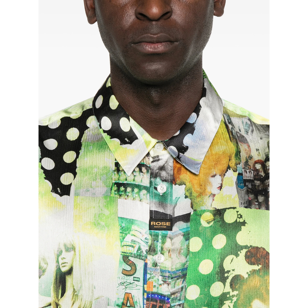 [Martine Rose] Shirts Long Sleeve SS26 401WF09422  GRN