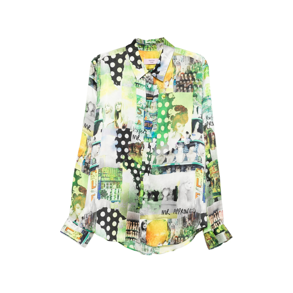 [Martine Rose] Shirts Long Sleeve SS26 401WF09422  GRN