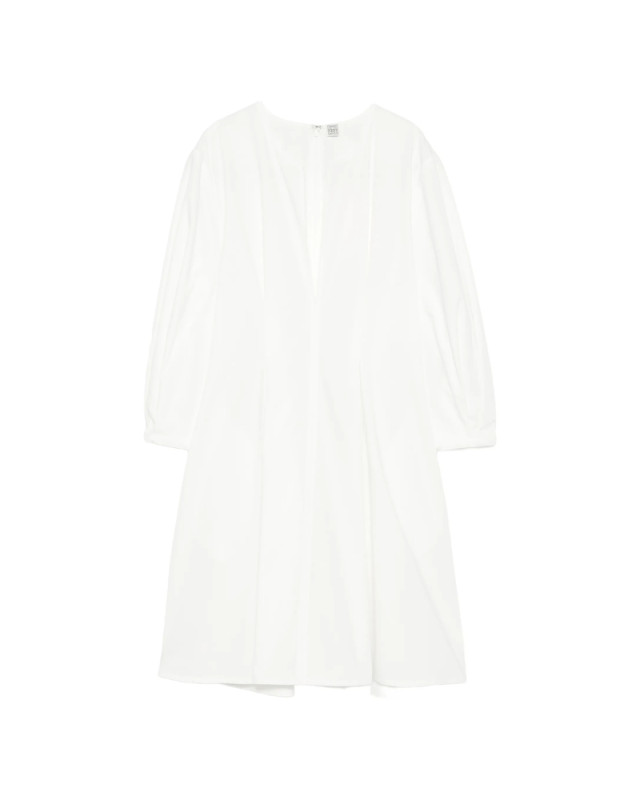 [TOTEME] Shirts Long Sleeve SS26 262-WRD0336 FB0490-047 WHITE
