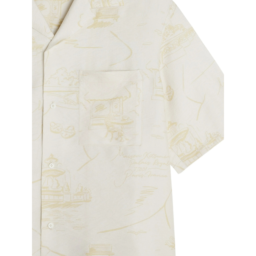 [MAISON KITSUNE] Shirts Short Sleeve SS26 QM00404WW9103  BEIST