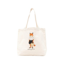 [MAISON KITSUNE] Tote bag SS26 QU05108WW9042  ECRU