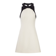 [Valentino Garavani] Sleeveless dress FW26 9B3VAKH41CF9Z7 VANILLA BLACK