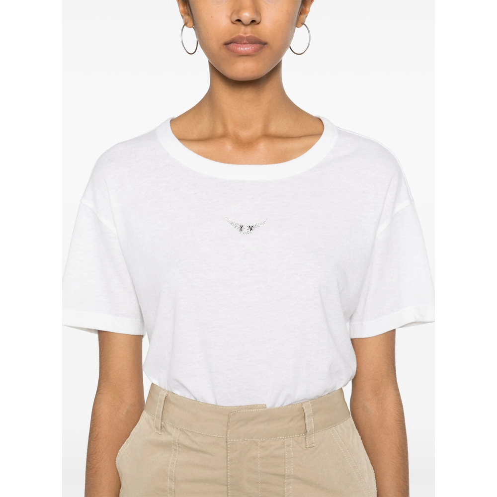 [Zadig & Voltaire] T-shirts Short Sleeve FW26 JWTS01669  BLANC