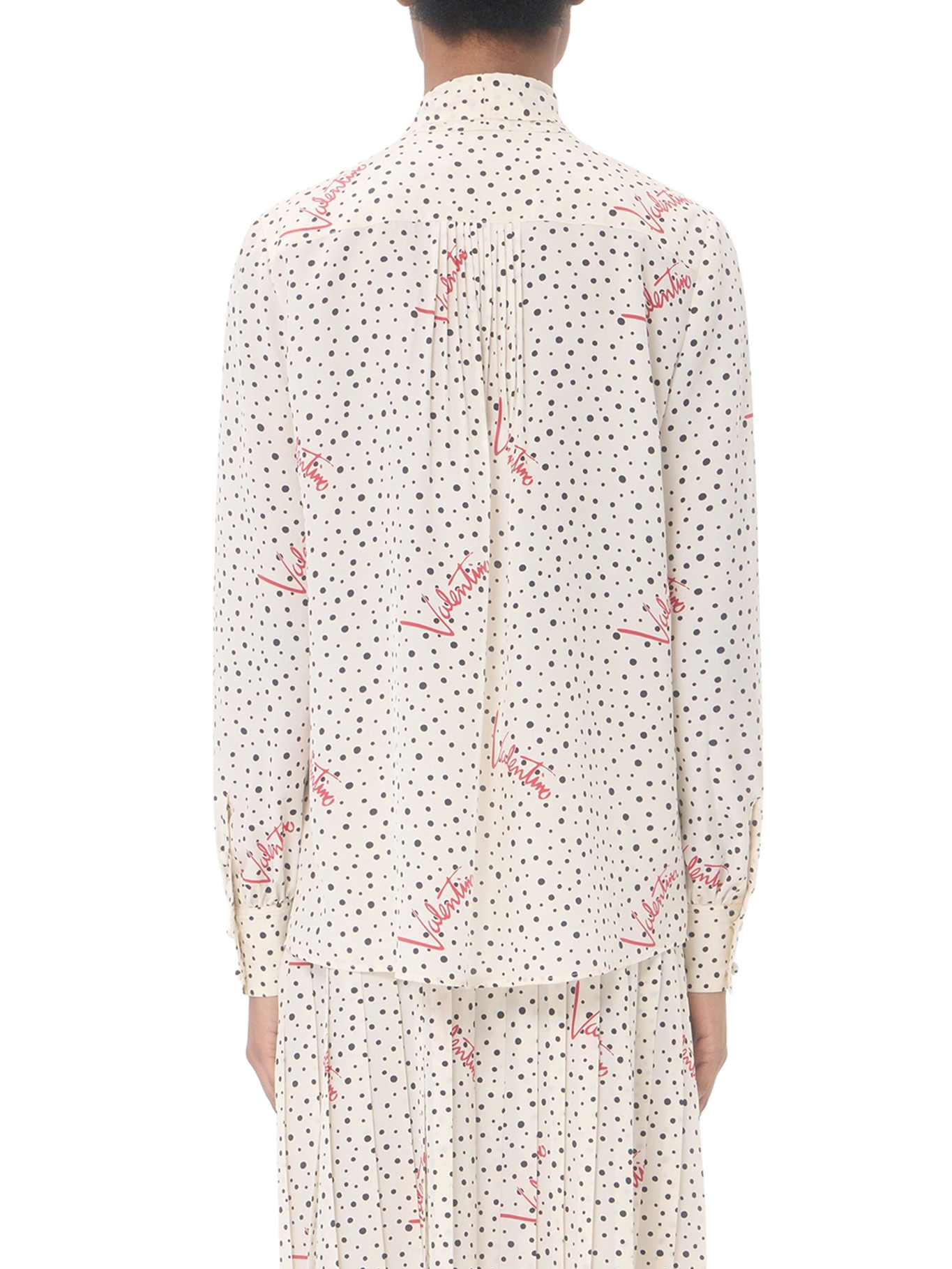 [Valentino Garavani] Shirts Long Sleeve FW26 9B3AB8N0A9N3G5 VANILLA BLACK PARIS