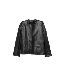 [TOTEME] Leather Jacket SS26 262-WRO0322 LE0207-001 BLACK