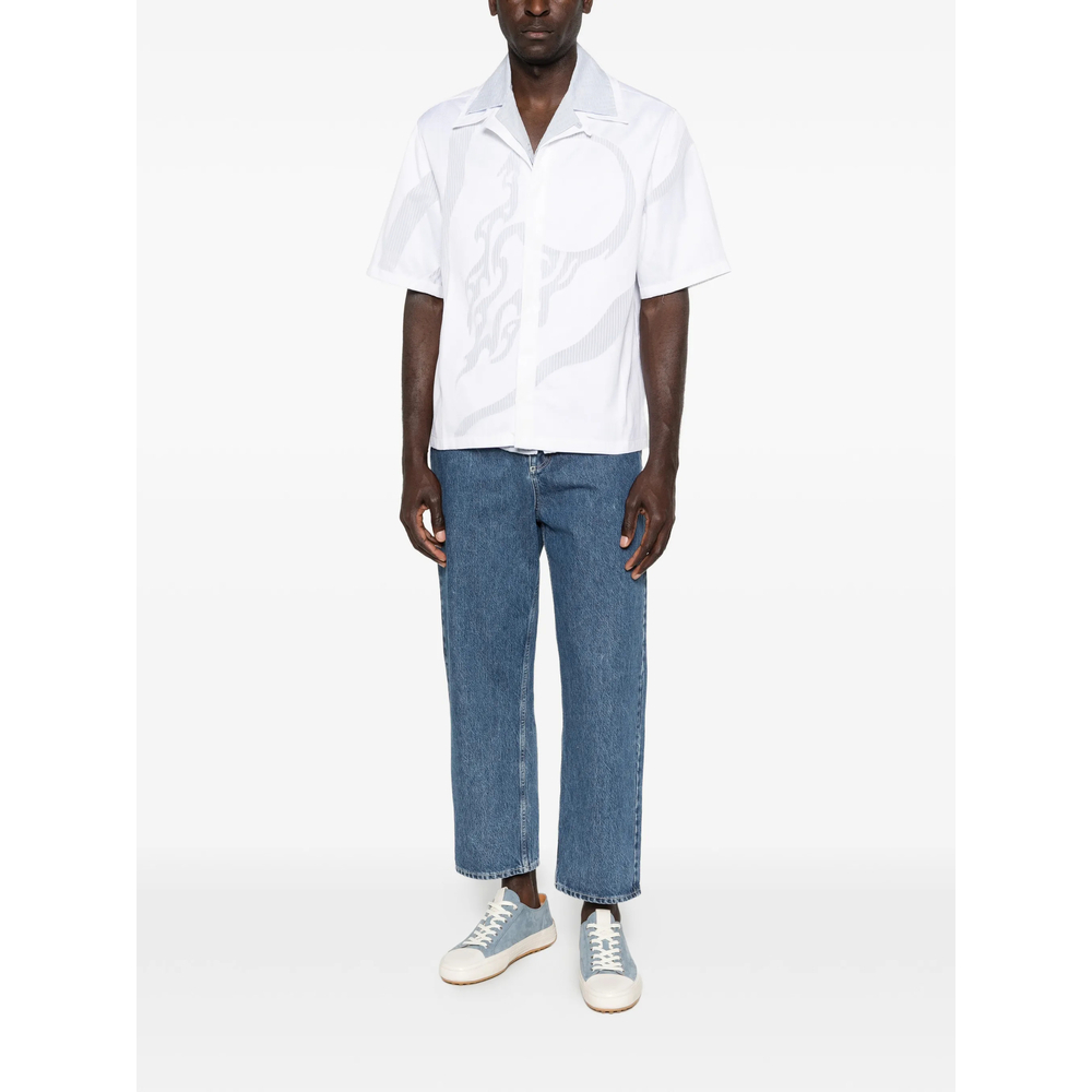 [Casablanca] Shirts Short Sleeve SS26 SS26-SH-252 01 WHITE