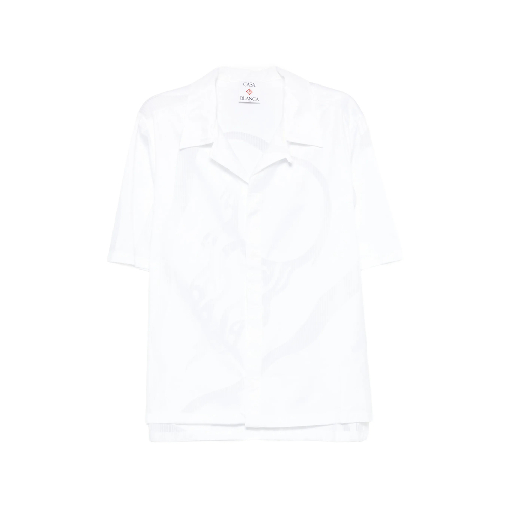 [Casablanca] Shirts Short Sleeve SS26 SS26-SH-252 01 WHITE
