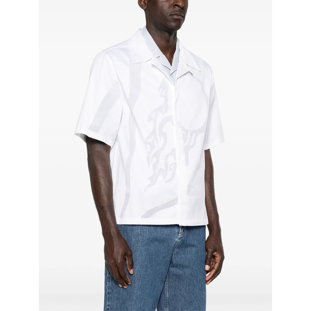 [Casablanca] Shirts Short Sleeve SS26 SS26-SH-252 01 WHITE